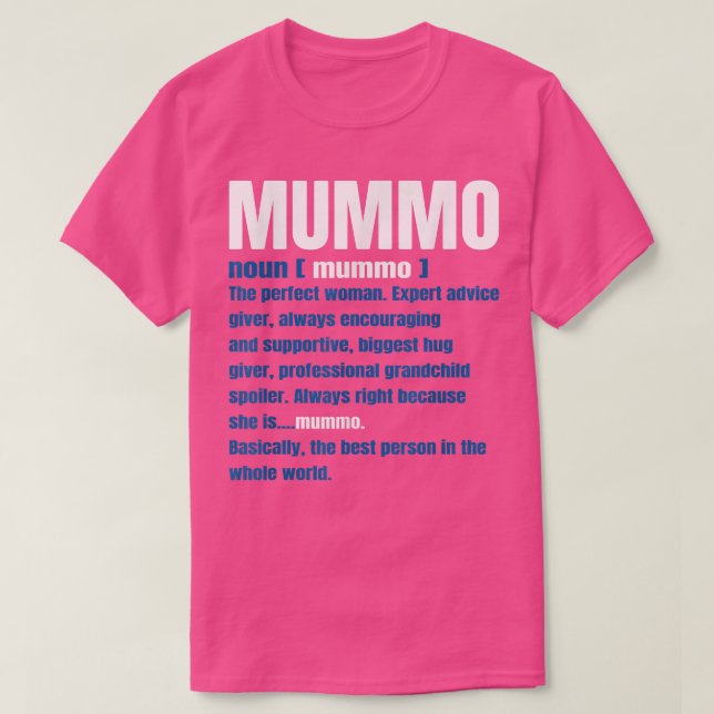 Mors dag Suomi Mummo Grandma Finland  T Shirt (Design framsida)
