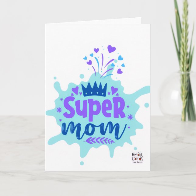 Mors dag - Super Mamma Kort (Framsida)