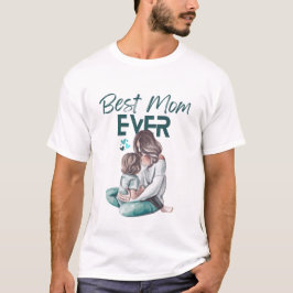 Mors dag T-shirt-design för Mamma och familj T Shirt