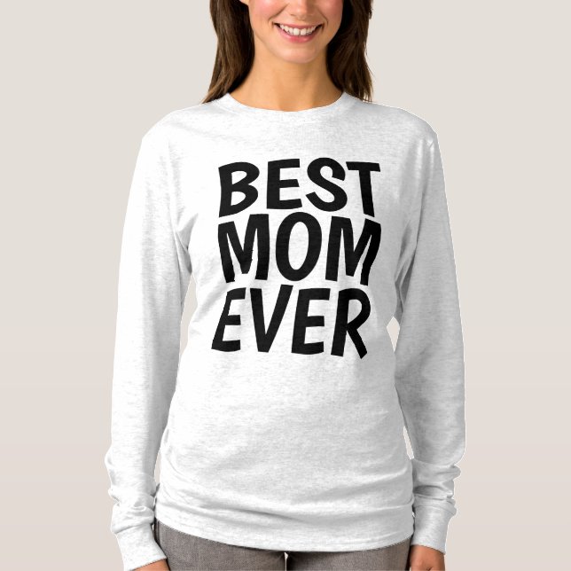 MORS DAG T-Shirts, BEST MAMMA EVER T-Shirts (Framsida)