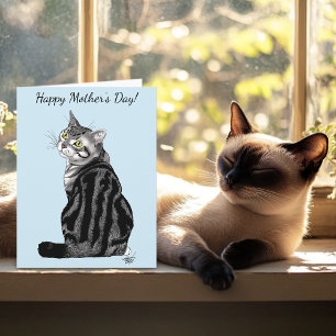 Mors dag Tabby katt Kort