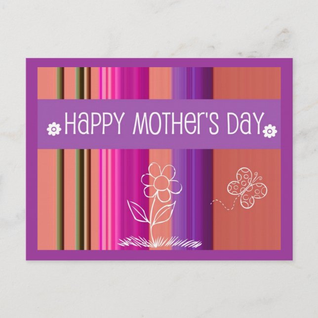 Mors dag Teckning Vykort (Framsida)