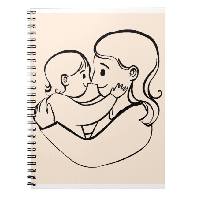 Mors dag tema söt design. anteckningsbok (Framsidan)