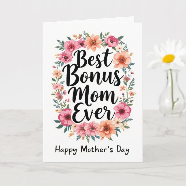Mors dag till Blommigten Best Bonus Mamma Kort (Liten växt)