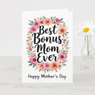 Mors dag till Blommigten Best Bonus Mamma Kort