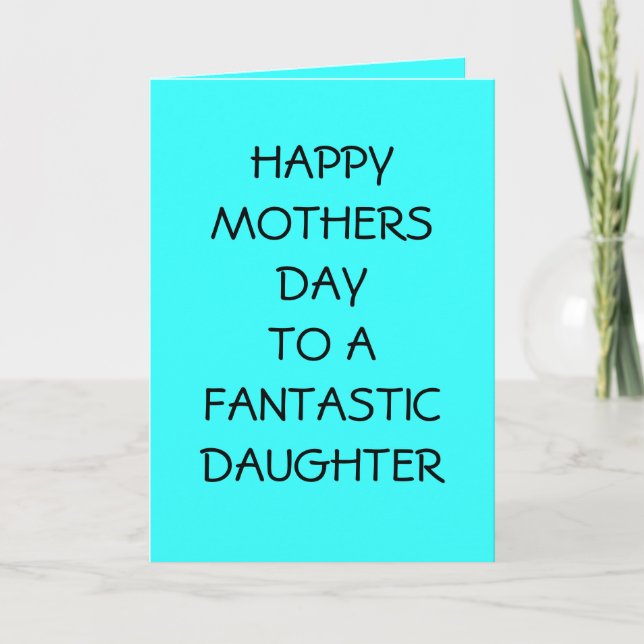 MORS DAG TILL DAUGHTER-KORT KORT (Framsida)