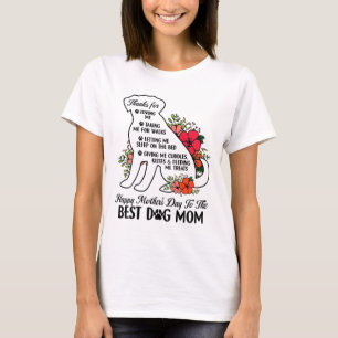Mors dag till det bästa Hund Mamma Mors dag L T Shirt