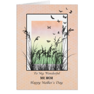 Mors dag till Mamma, med fjärilar Hälsningskort