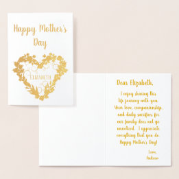 Mors dag till min fru folierat kort