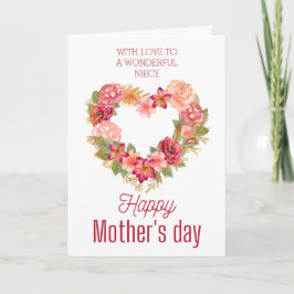 Mors dag till min hjärtblomma kort