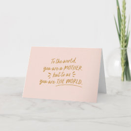 Mors dag till oss är du Helgdag World Card Helgkort