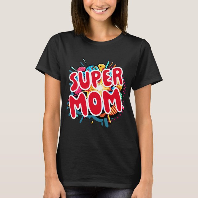 Mors dag Toppen Mamma T Shirt (Framsida)