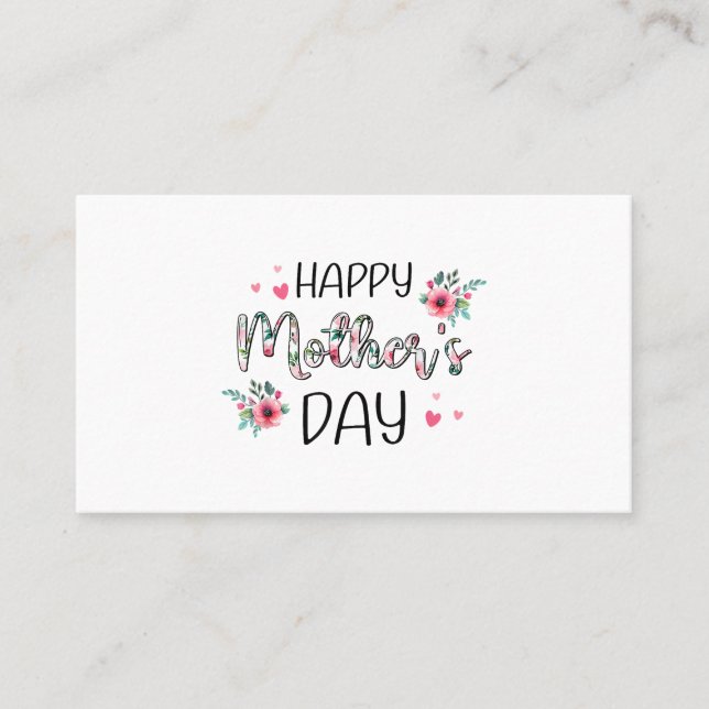 Mors dag transporter för kvinnor, Mamma Visitkort (Framsida)