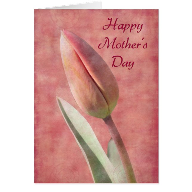 Mors dag Tulip Hälsningskort (Framsidan)