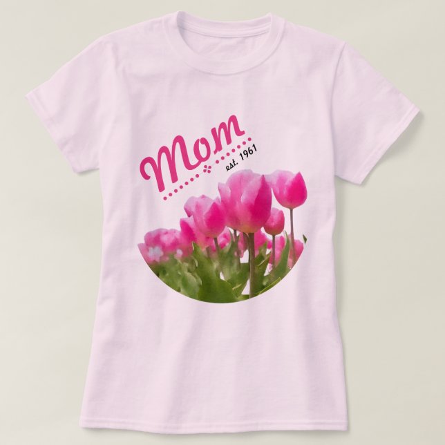 Mors dag Tulip T-shirt (Design framsida)
