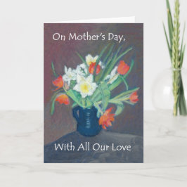 Mors dag Tulips- och dialettkort Kort