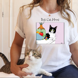 Mors dag Tuxedo Cat T Shirt