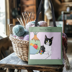 Mors dag Tuxedo Cat Tygkasse