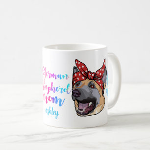 Mors dag tyska Shepherd Hund aveln Hund älskare Kaffemugg