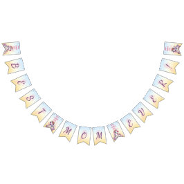 Mors dag Unicorn-Thned Party Vimplar