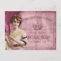 Mors dag Vintage Advertising Glycerin Soap Vykort