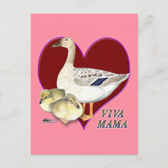 Mors dag: Viva Mamma! Vykort (Framsida)