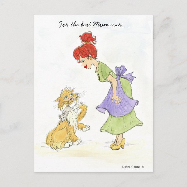 Mors dag-vykort för bästa Mamma någonsin Vykort (Framsida)