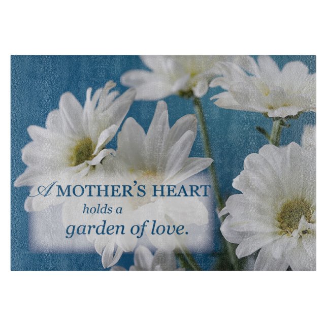 Mors dag White Daisys Garden Kärlek Blå himmel (Framsidan)