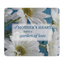 Mors dag White Daisys Garden Kärlek Blå himmel