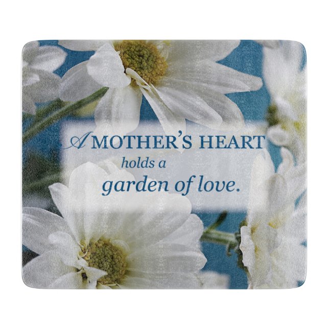 Mors dag White Daisys Garden Kärlek Blå himmel (Framsidan)