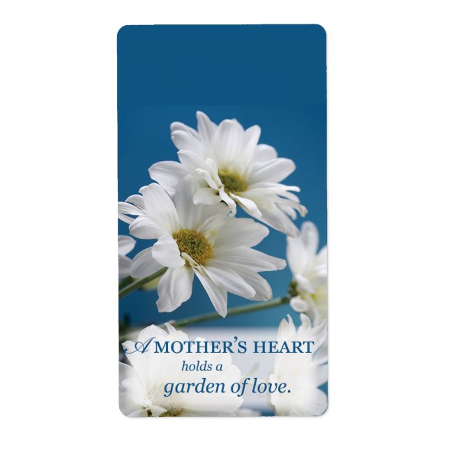 Mors dag White Daisys Garden Kärlek Blå himmel Fraktsedel (Framsidan)