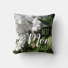 Mors dag White Lilacs Best Mamma någonsin Kudde