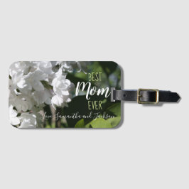 Mors dag White Lilacs Best Mamma någonsin Luggage Bagagebricka