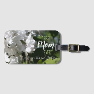Mors dag White Lilacs Best Mamma någonsin Luggage Bagagebricka