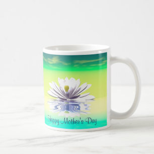 Mors dag White Vatten Lily Kaffemugg