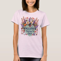 "Mors dag Wildblomme T-Shirt Elegance"