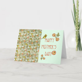 Mors dag William Morris Print Kort