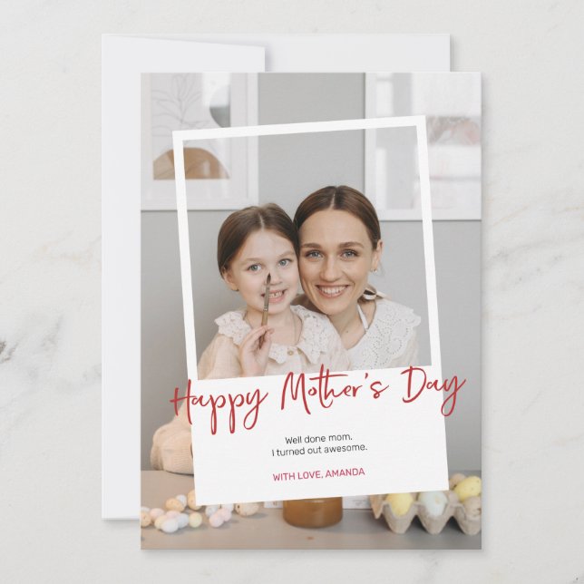 Mors dagars foto julkort (Framsida)