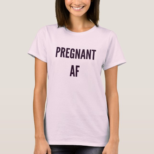 Mors daggåvaidé gravid AF T Shirt (Framsida)