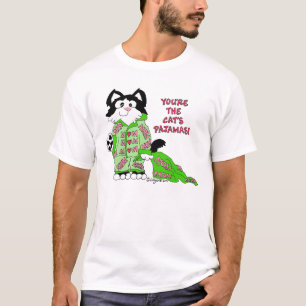 Mors dagkatt T-tröja för Pajamas T-shirt