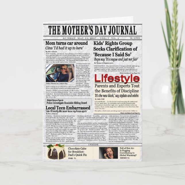 Mors dagkort kort (Framsida)