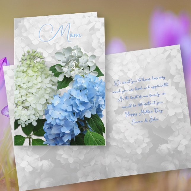 Mors Dags Anpassad Blommig Hälsning Inbjudan (Skapare uppladdad)