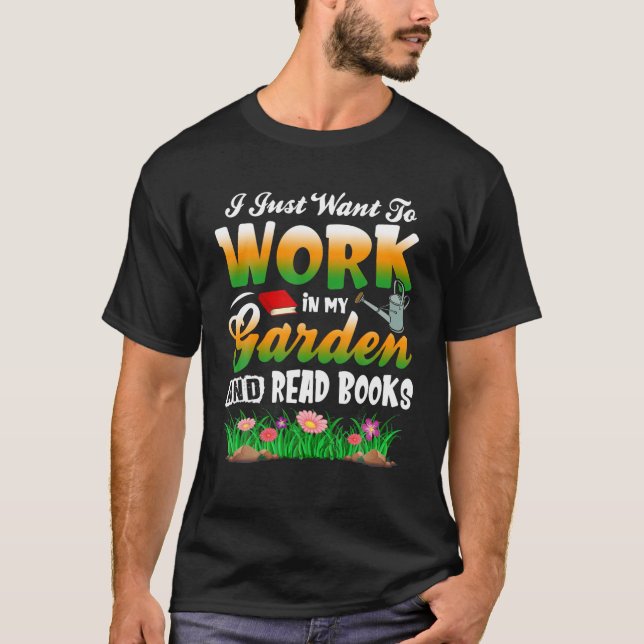 Mors dags trädgårdspresent Trädgårds- och bokälska T Shirt (Framsida)