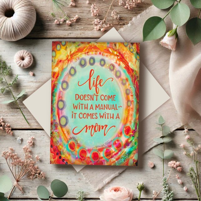 Mors dagshandbok Söt Rolig Fin Djärv Kort (Skapare uppladdad)