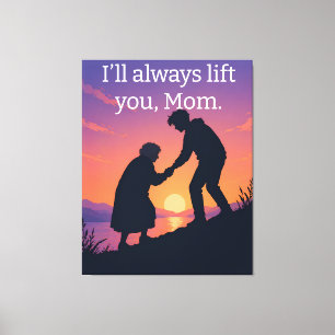 Mors dagskänken till mamma Citat Canvas Väggkonst