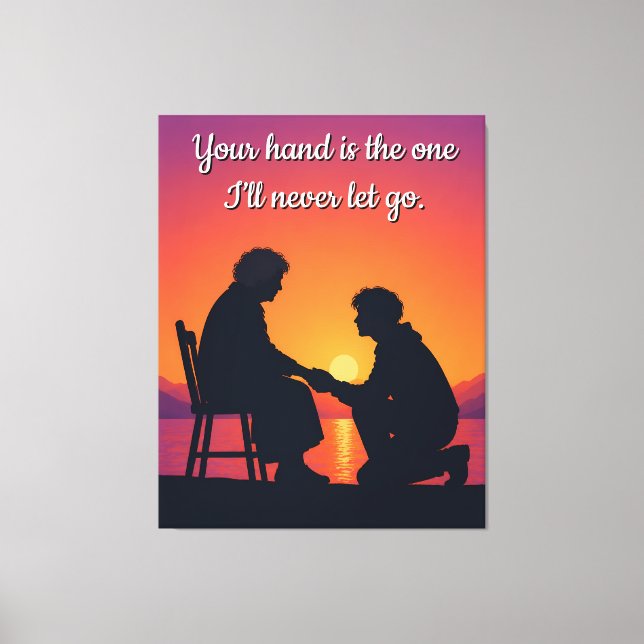 Mors dagskänken till mamma Kärlekskvot Canvas (Framsida)