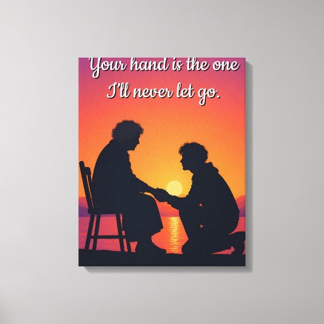 Mors dagskänken till mamma Kärlekskvot Canvas (Framsida)