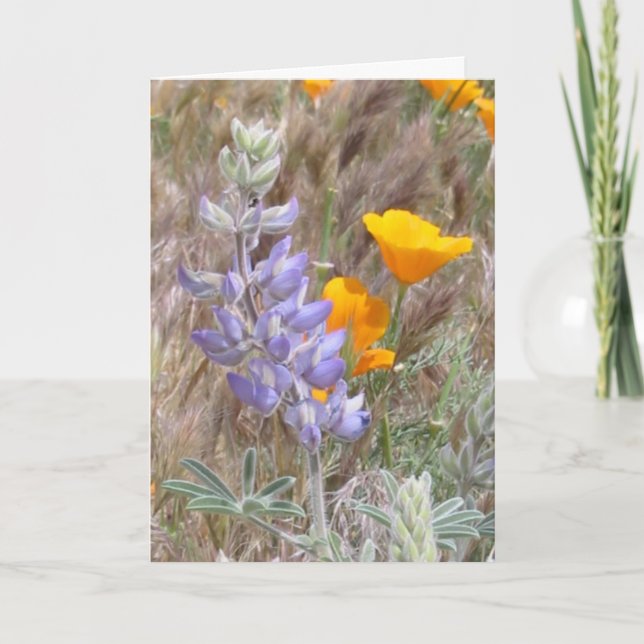 Mors dagvildblommakort tack kort (Framsida)