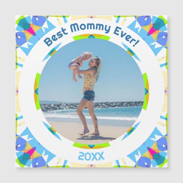 Mor's Day Best Mamma ever Flicka Photo Gift (Framsida)