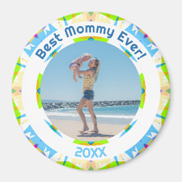 Mor's Day Best Mamma ever Flicka Photo Gift Magnet